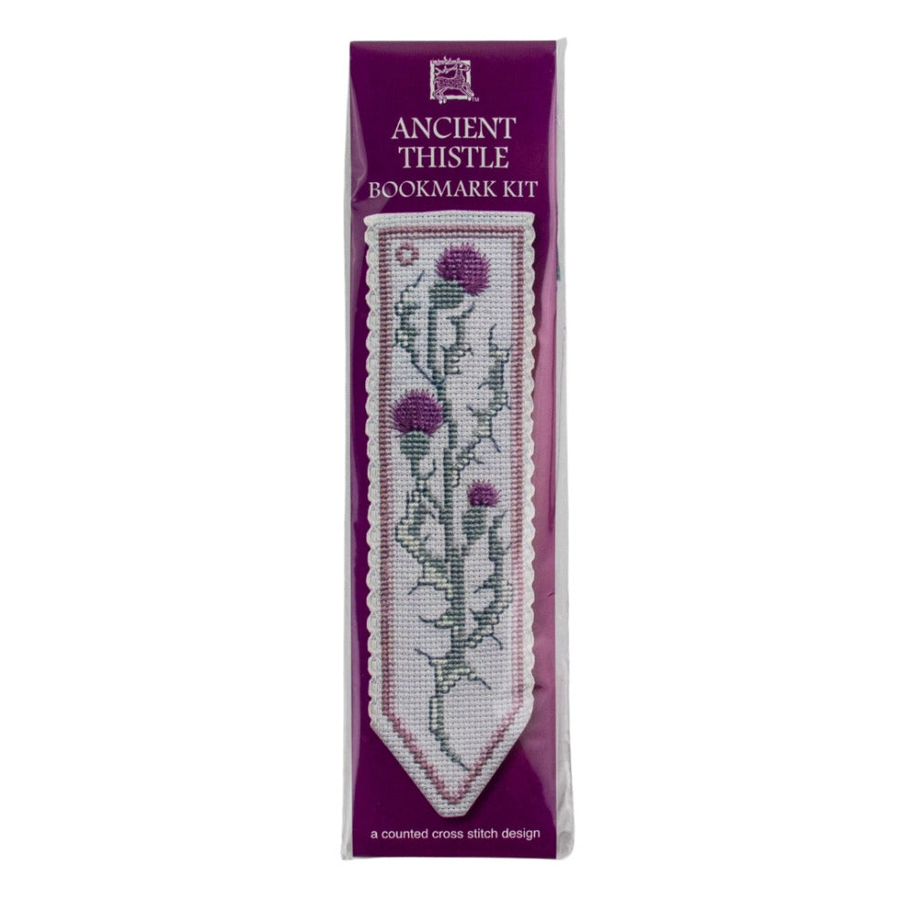 Textile Heritage Damask Rose Counted Cross Stitch Bookmark Kit