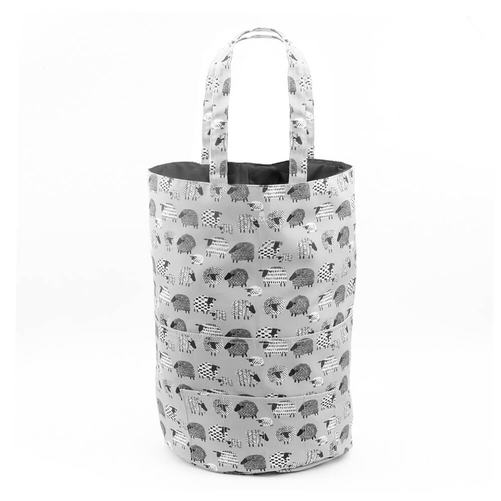 DMC Round Drawstring Bag Grey