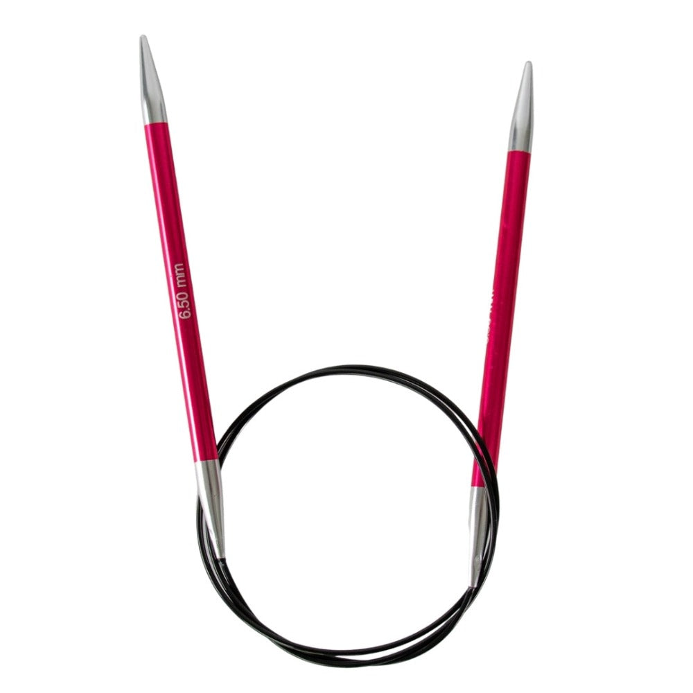 KnitPro Zing Fixed Circular Knitting Needles 6.50mm/80cm