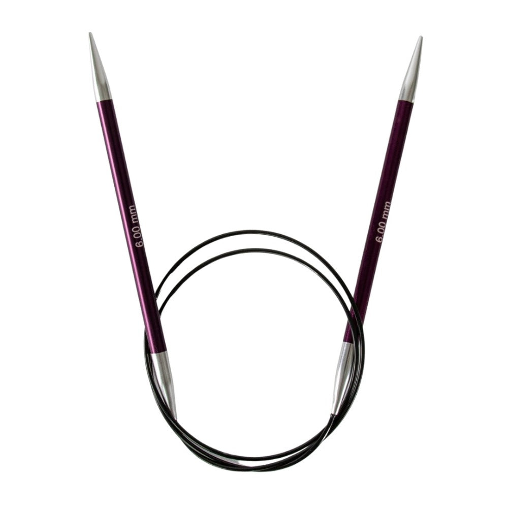 KnitPro Zing Fixed Circular Knitting Needle 6.00mm/80cm