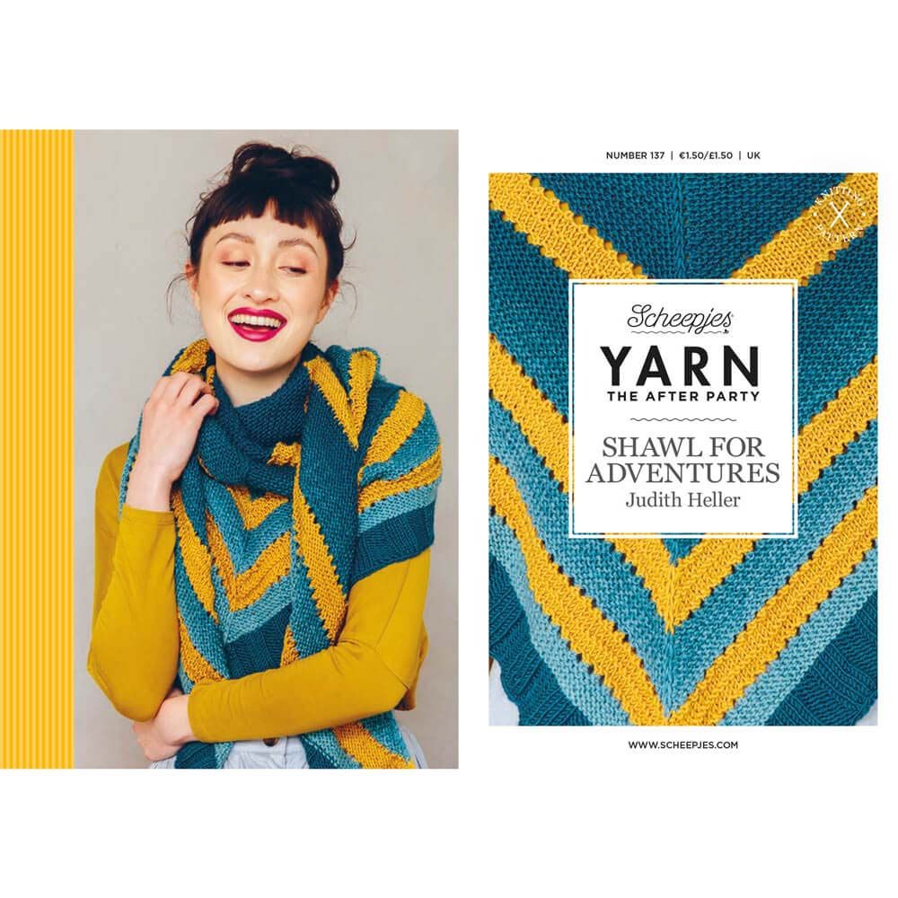 Scheepjes Yarn The After Party 137 "Shawl for Adventures" Knitting Pattern