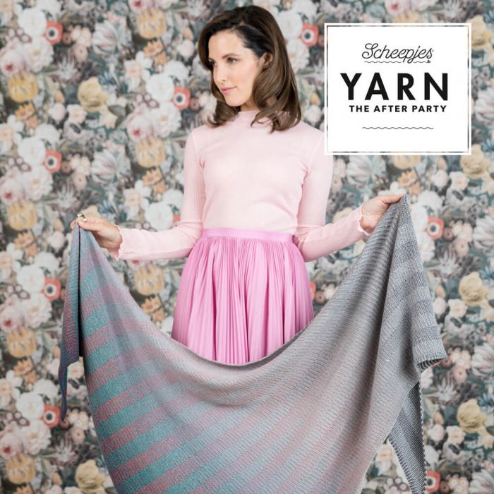 Scheepjes Yarn The After Party 19 Read Between the Lines Shawl Knitting Pattern