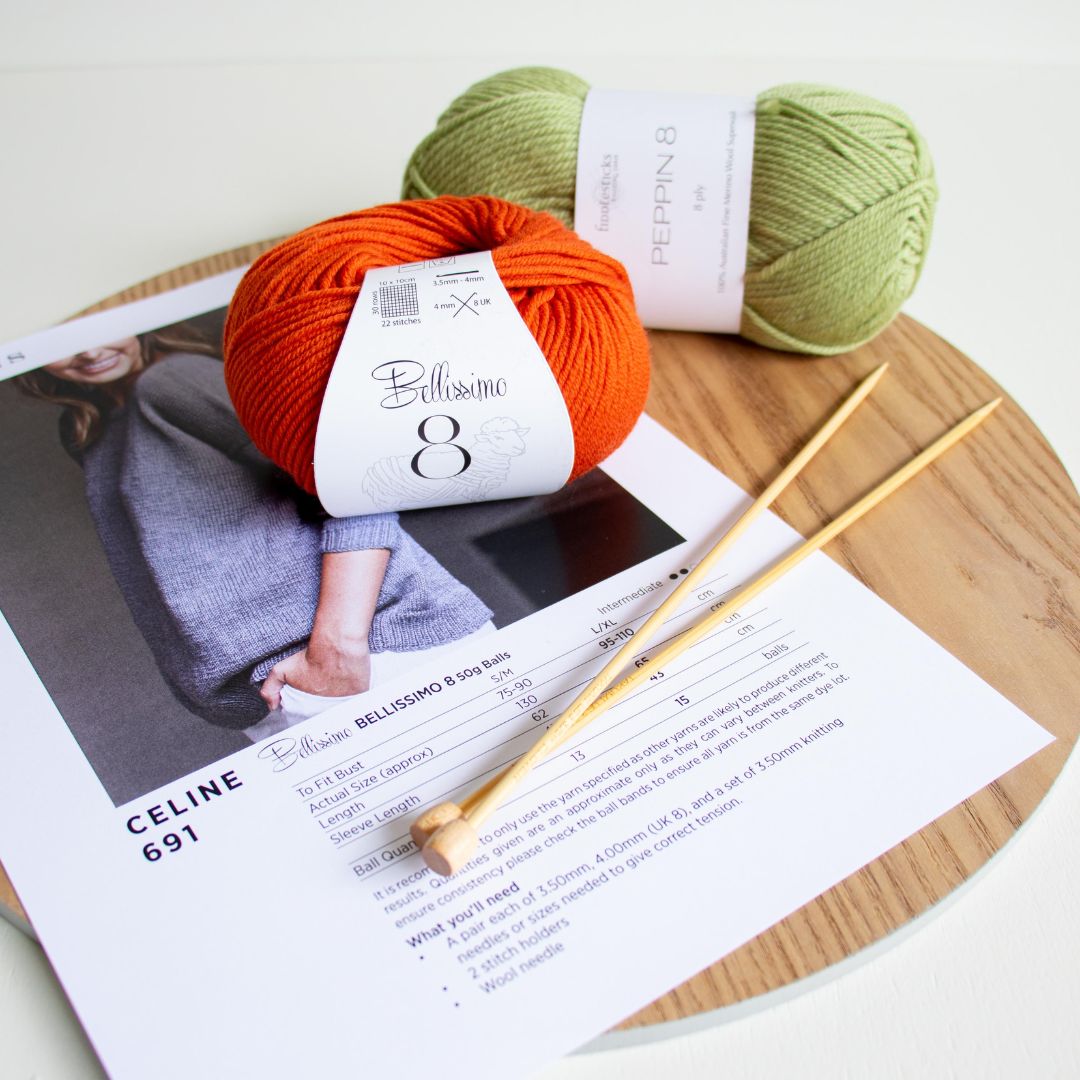 How do I substitute one yarn for another in a knitted garment?