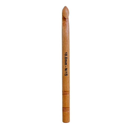 10.0mm KnitPro Basix Beechwood Crochet Hooks