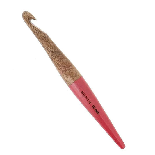 Bohin Mango Wood Crochet Hook 10.0mm