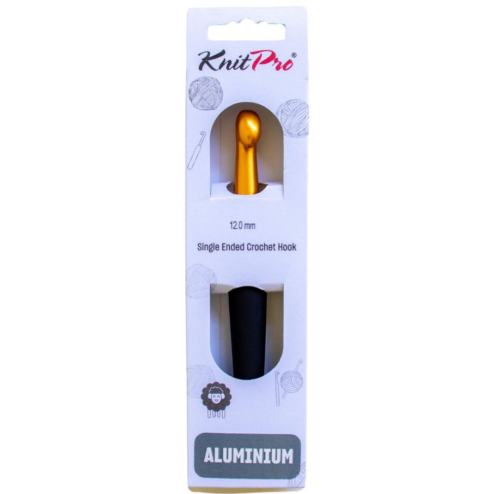 KnitPro Gold Aluminium Crochet Hook 12.0mm