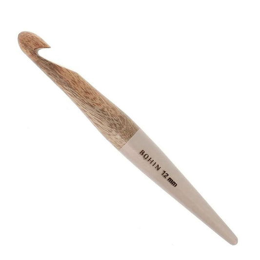 Bohin Mango Wood Crochet Hook 12.0mm