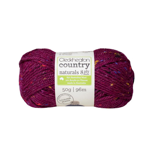Cleckheaton Country Naturals 8 Ply 1852 Amaranth
