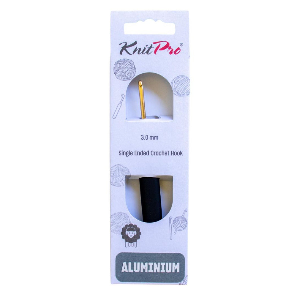 KnitPro Gold Aluminium Crochet Hook 3.0mm