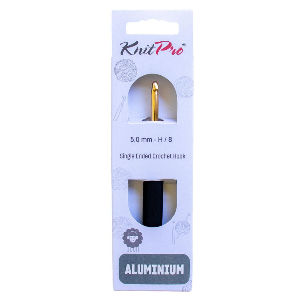 KnitPro Gold Aluminium Crochet Hook 5.0mm