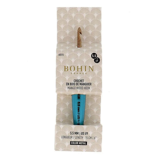 Bohin Mango Wood Crochet Hook 5.50mm