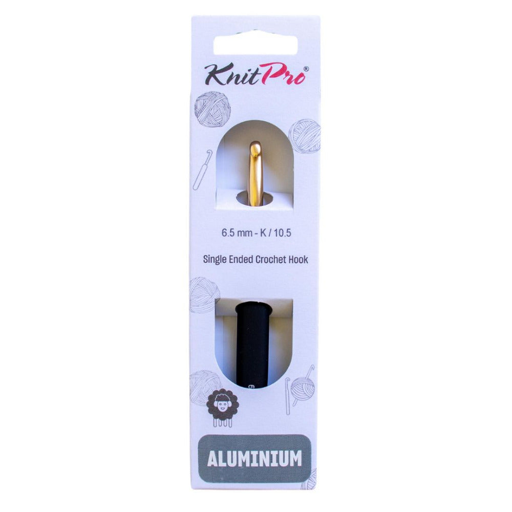 KnitPro Gold Aluminium Crochet Hook 6.5mm