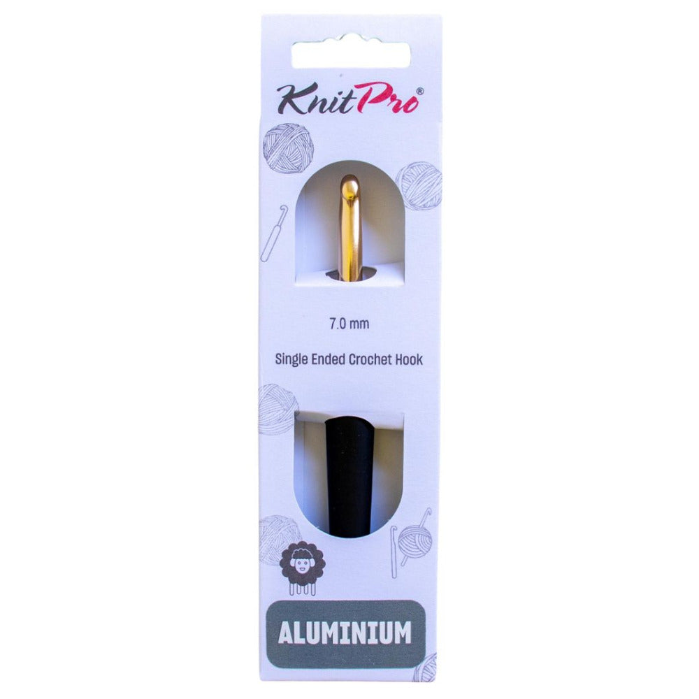 KnitPro Gold Aluminium Crochet Hook 7.0mm
