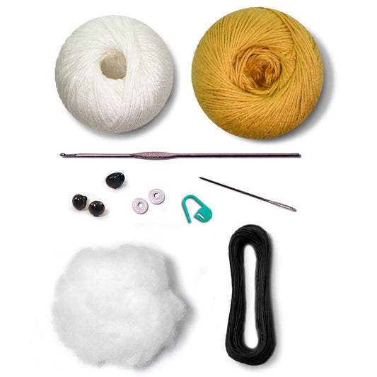 Circulo Amigurumi Kit Beagle kit contents