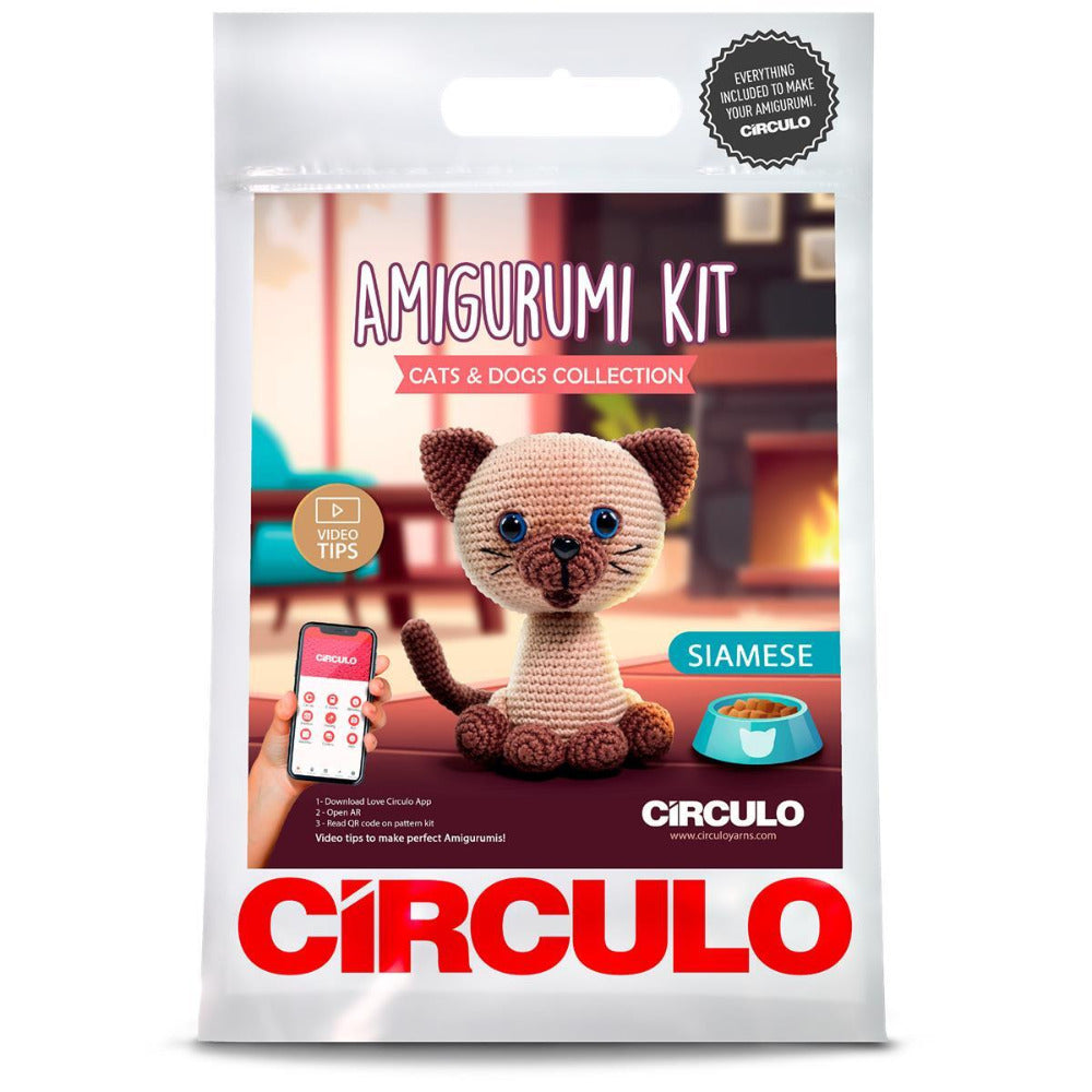 Circulo Amigurumi Kit Siamese kit packaging