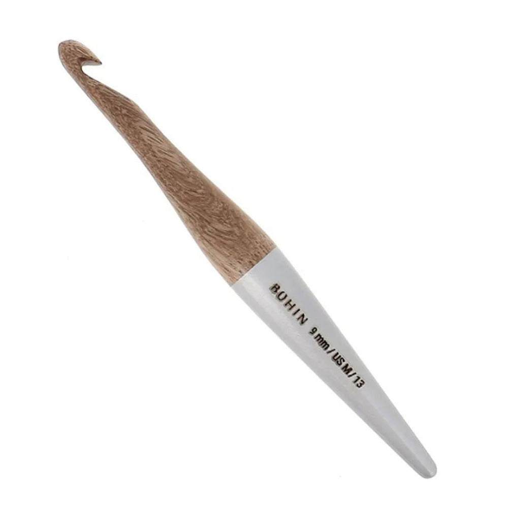 Bohin Mango Wood Crochet Hook 9.0mm