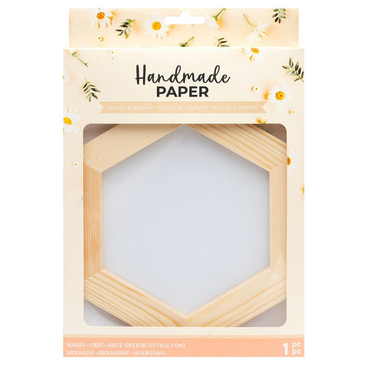 American Crafts Handmade Paper Hexagon Mould And Deckle Kit