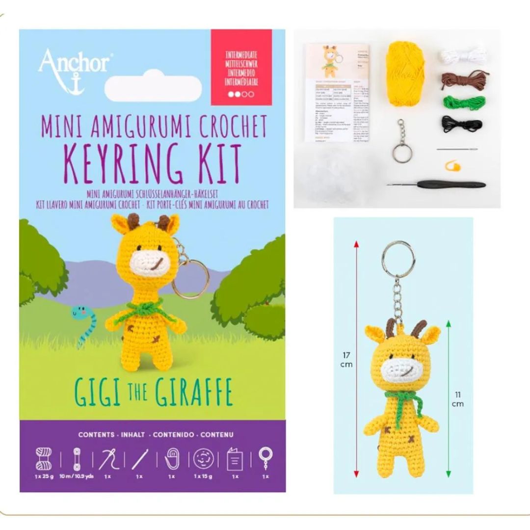 Anchor Mini Amigurumi Crochet Keyring Kit