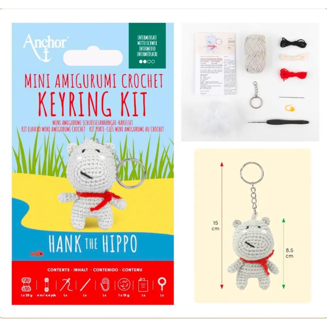 Anchor Mini Amigurumi Crochet Keyring Kit