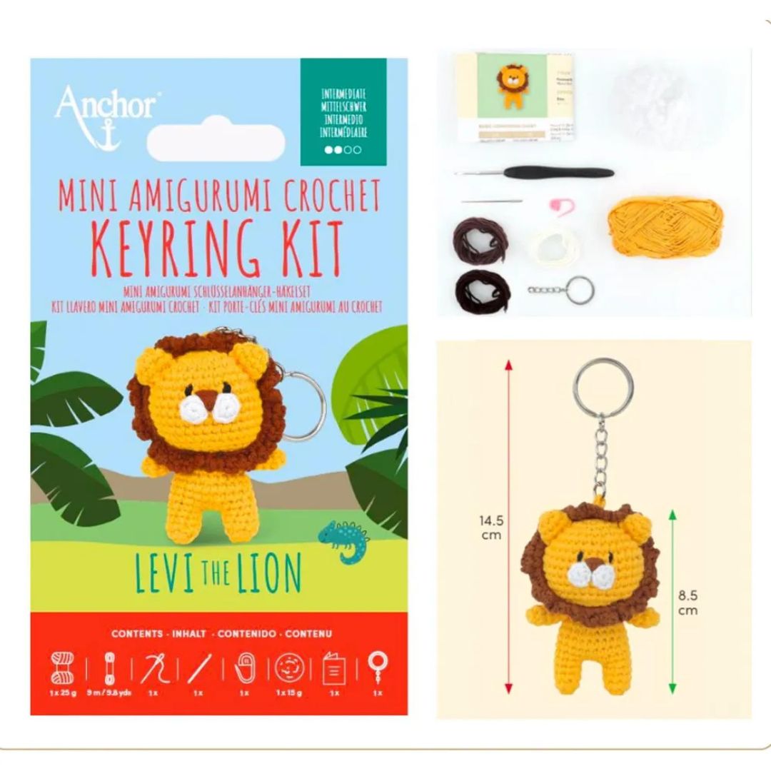 Anchor Mini Amigurumi Crochet Keyring Kit