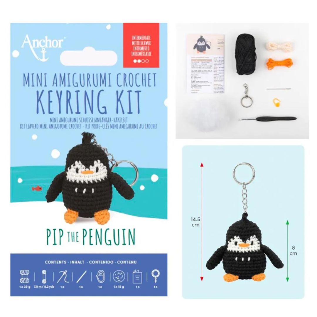 Anchor Mini Amigurumi Crochet Keyring Kit