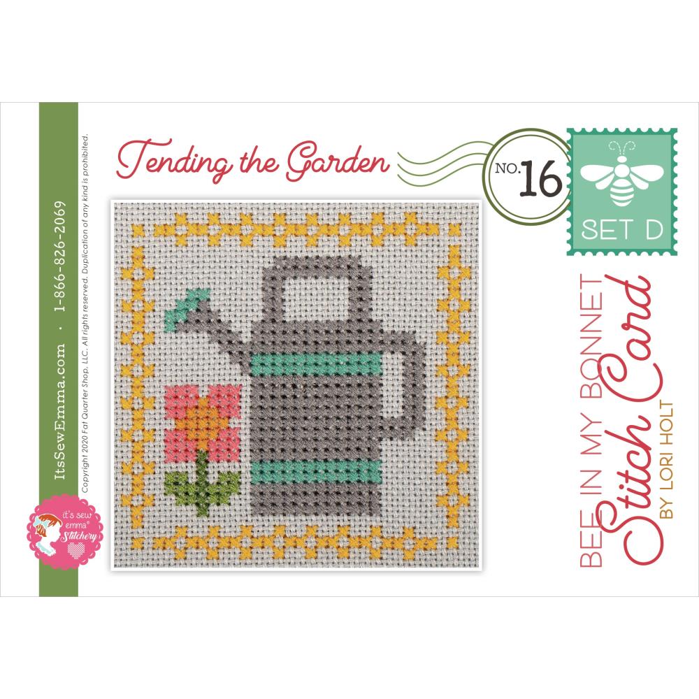 It's Sew Emma Bee in My Bonnet Stitch Cards Set D by Lori Holt Watering Can