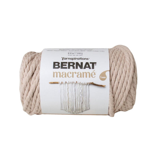 Bernat Macramé Yarn Taupe 66002