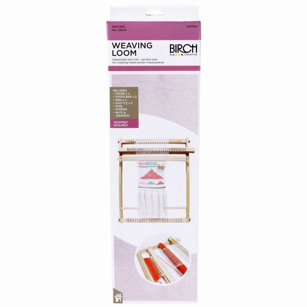 Adjustable Timber Weaving Loom - 45cm x 35cm x 2.2cm – thekraftymobile