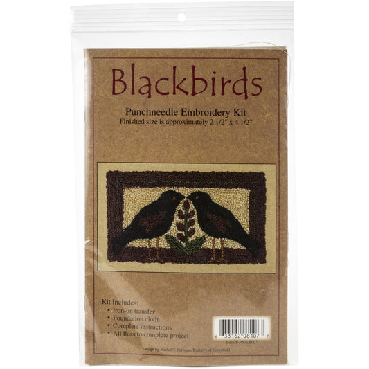 Blackbirds Punch Needle kit by Rachel's of Greenfield