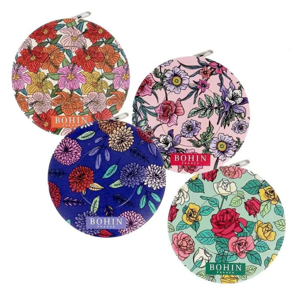 Bohin Retractable Tape Measure "Blossom"