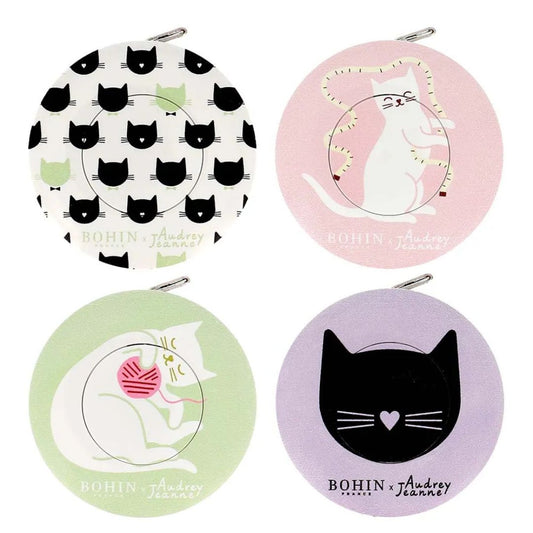 Bohin Retractable Tape Measure "Cats"