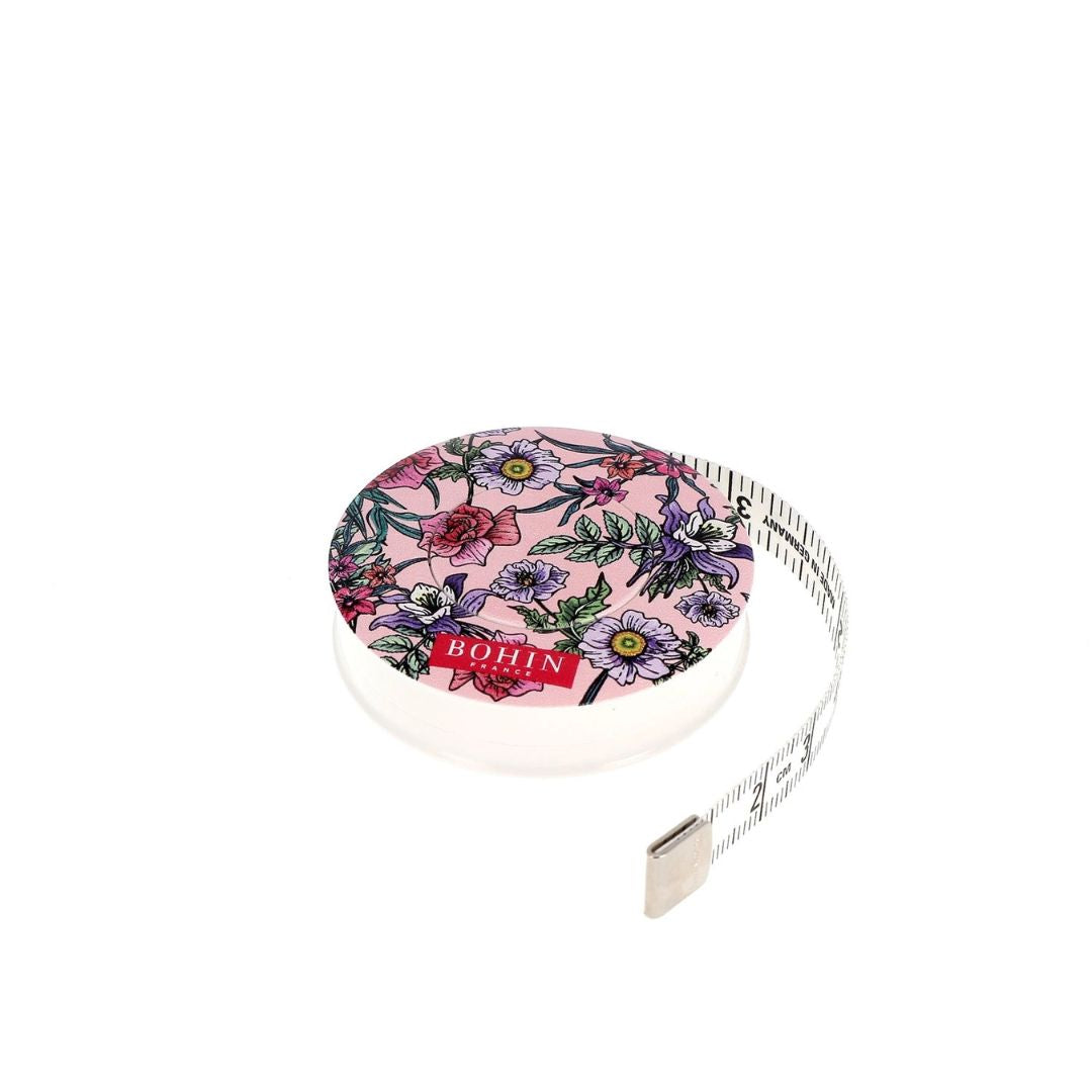 Bohin Retractable Tape Measure "Blossom"