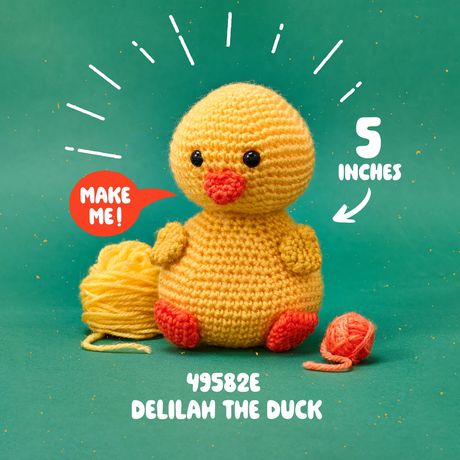Bucilla Amigurumi Crochet Kit "Delilah The Duck"