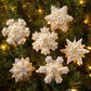 Pearl Snowflakes Bucilla Ornaments Felt Applique Kit Set Of 6