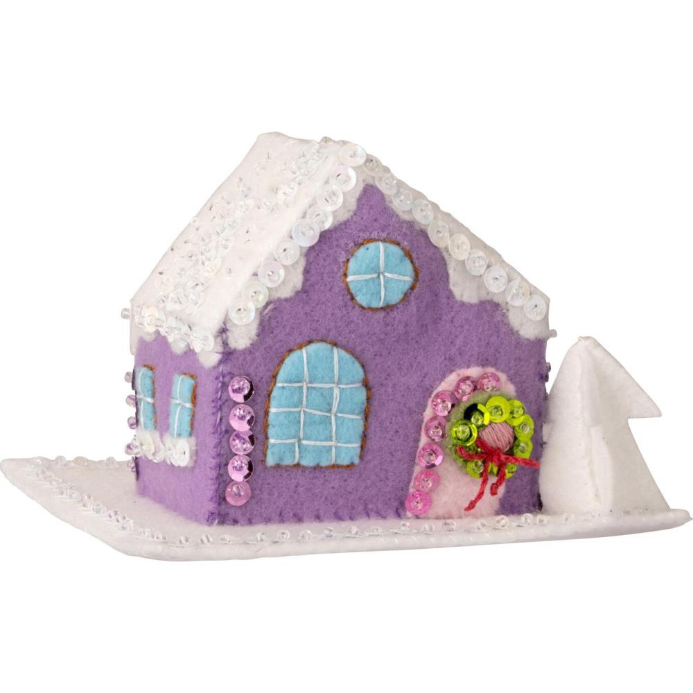 Putz Village Set of Three Felt Applique Kit