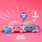 Bucilla Amigurumi Crochet Kit "Bes-Teas" Tea and Macaroon 