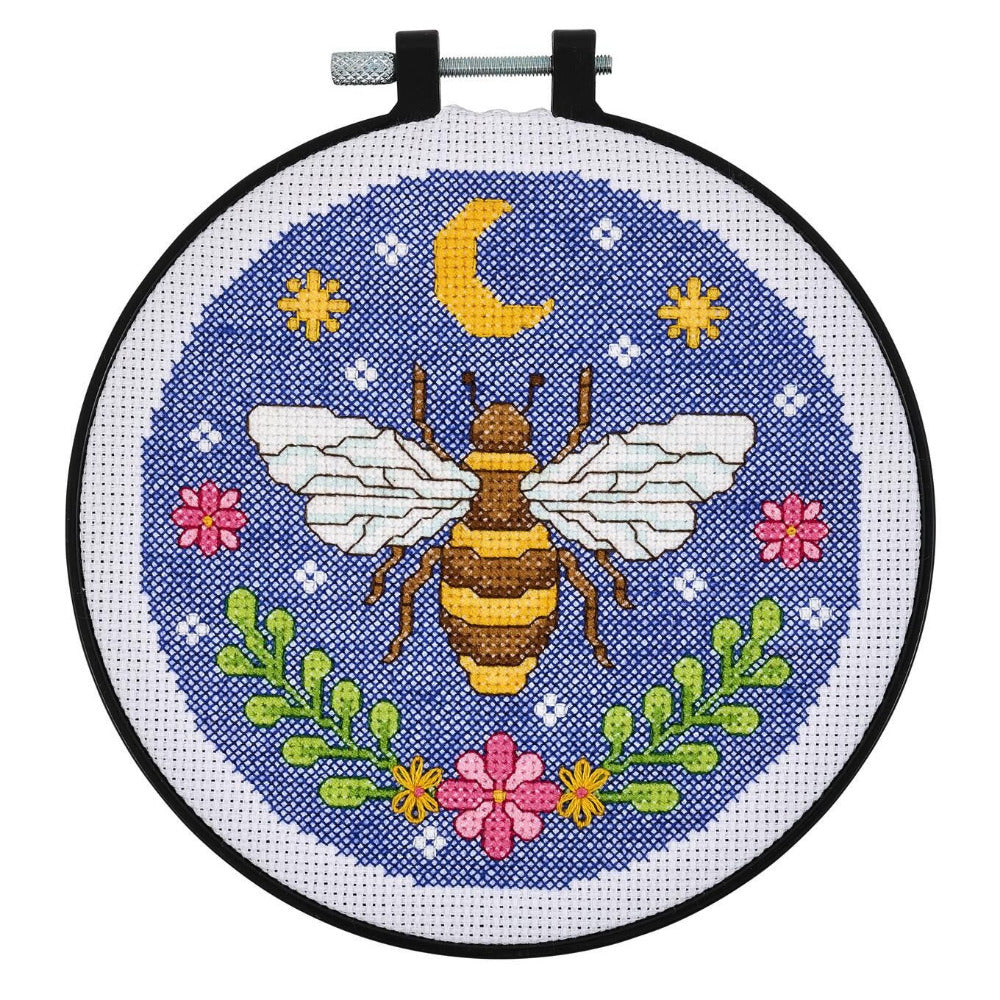 Bucilla Mindful Stitching Expressive Bee Counted Cross Stitch Kit