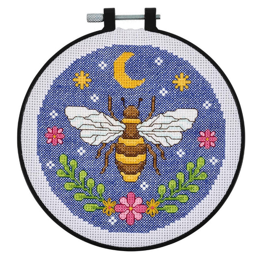 Bucilla Mindful Stitching Expressive Bee Counted Cross Stitch Kit