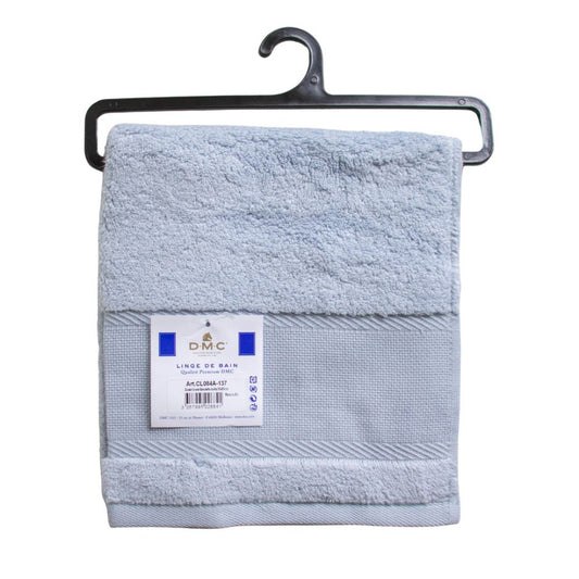 DMC Stitchable Guest Towel - Dusty Cloud Blue 30cm x 50cm