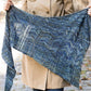 Carroll Lace Offset Triangle Shawl, designed by Vanessa Ewing, intermediate level, using Malabrigo Silky Merino