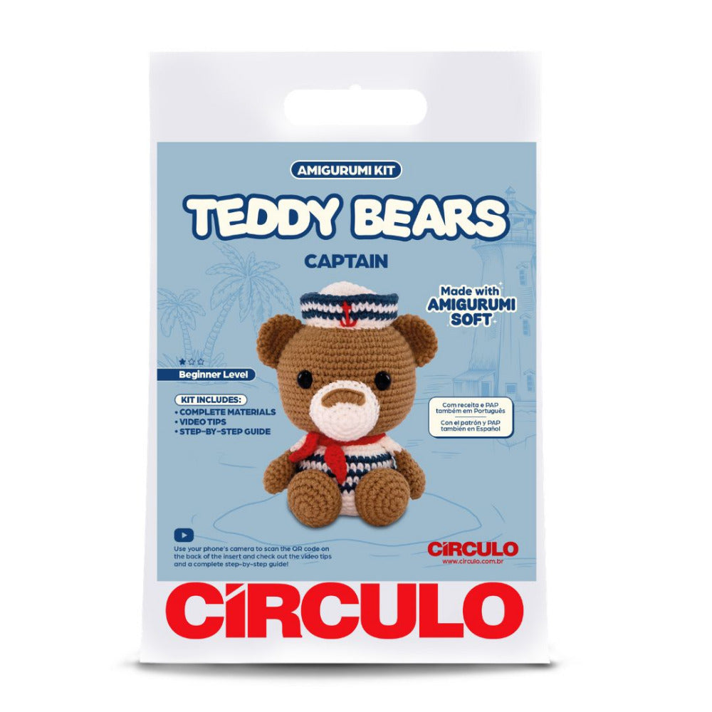 Circulo Amigurumi Kit Teddy Bears Collection - Captain
