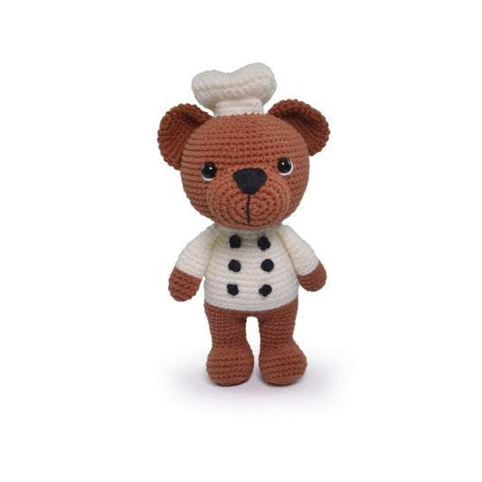 Circulo Amigurumi Kit "Cuddly Teddy Bear Collection" Chef Toby