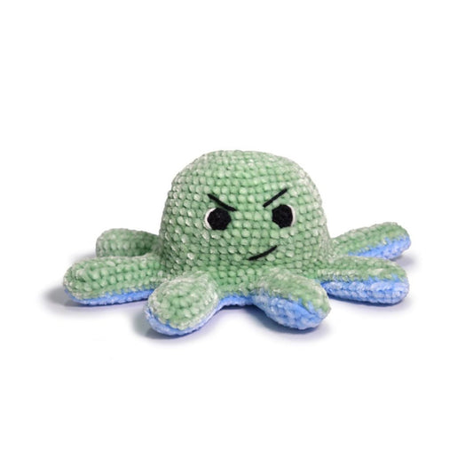 Circulo Amigurumi Kit "Reversible Octopus" Blue/Green