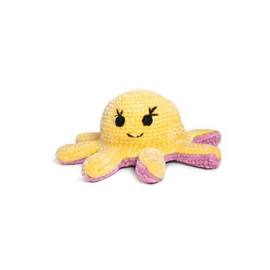 Circulo Amigurumi Kit "Reversible Octopus" Pink/Yellow