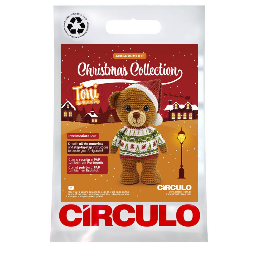 Circulo Amigurumi Kit "Toni the Bear of Joy"