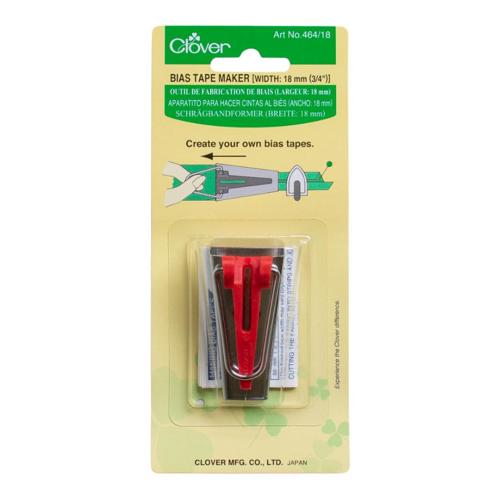 Clover 464/18 Bias Tape Maker 18mm (0.75 inch)