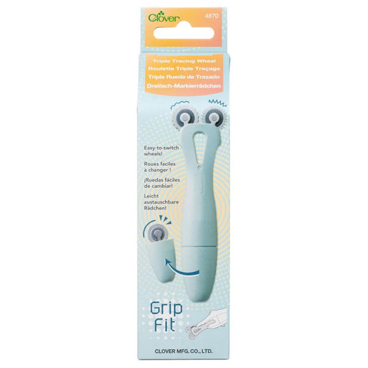 Clover 4870 Grip Fit Triple Tracing Wheel