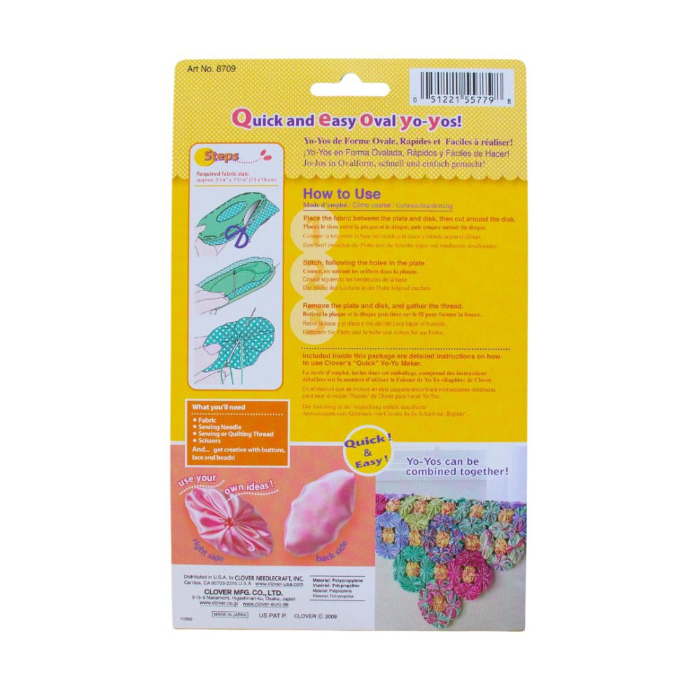 Clover 8709 Oval Shaped Yo Yo Maker Large