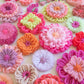You can make a whole host of beautiful fibre flowers using Clover's clever Hana-Ami Flower Loom