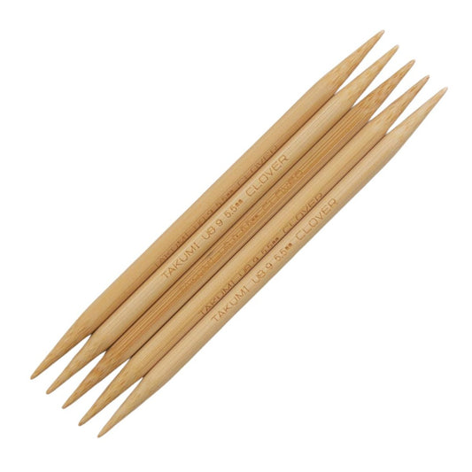 Clover Takumi Bamboo Double Pointed Knitting Needles 5.5mm/13cm